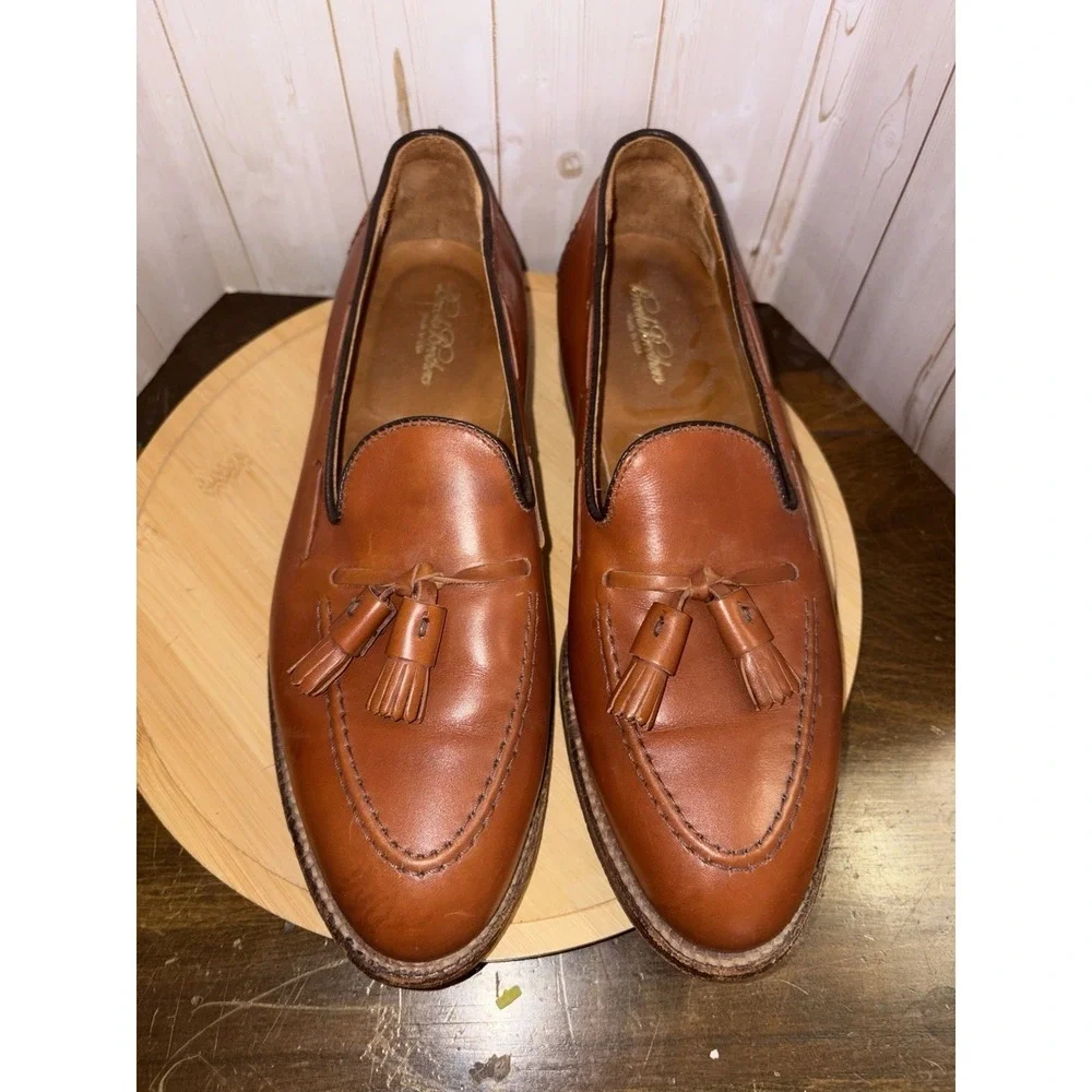 Alden For Brooks Brothers Tassel Loafers size 9 C Brown‎